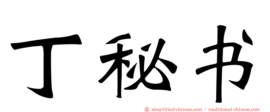 丁秘书