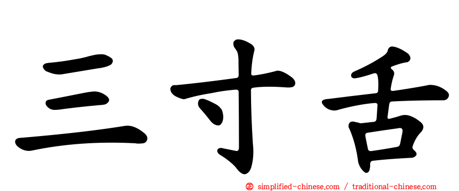 三寸舌