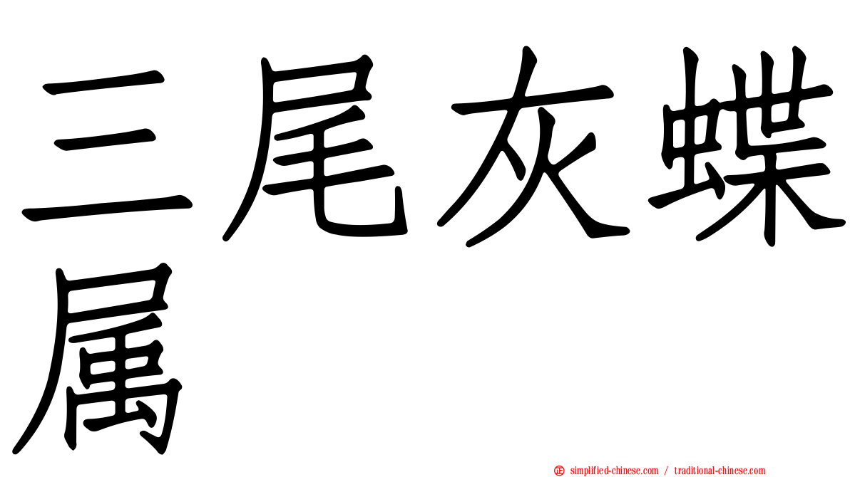 三尾灰蝶属