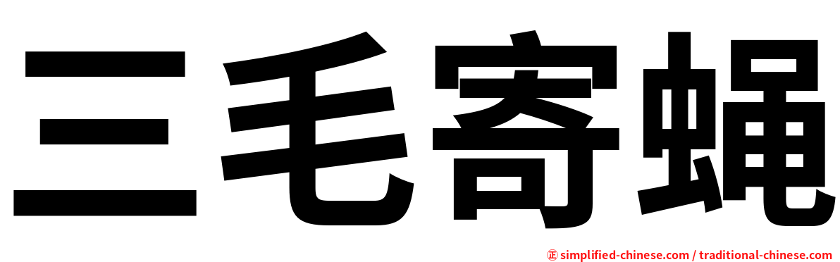 三毛寄蝇