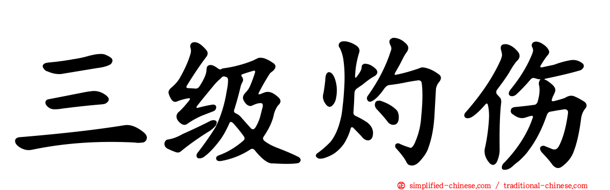 三级灼伤