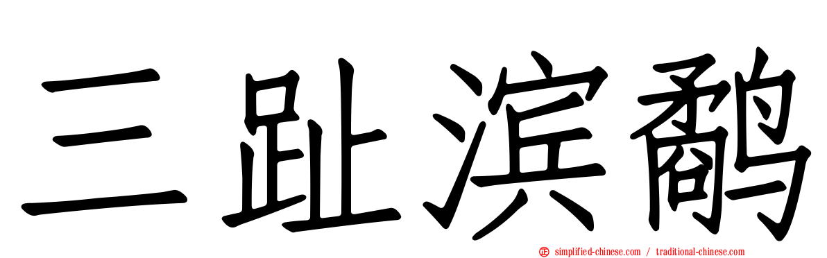 三趾滨鹬