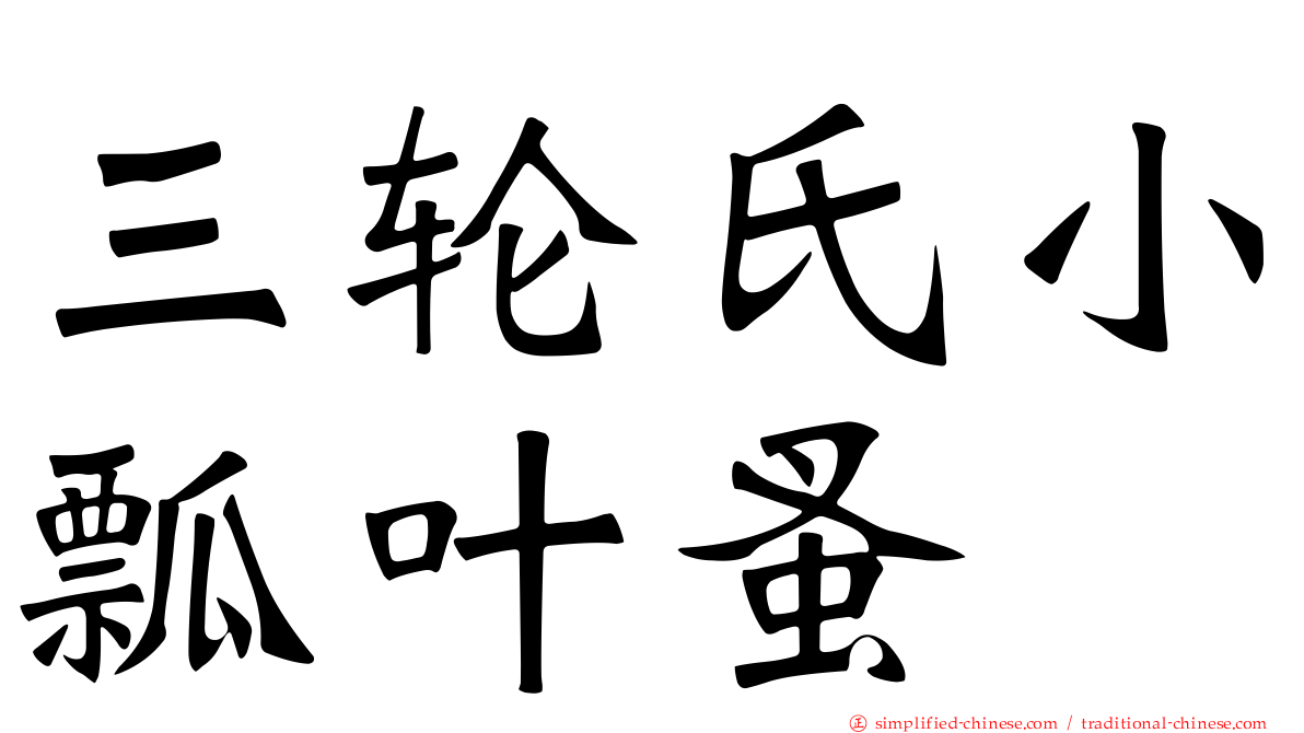 三轮氏小瓢叶蚤