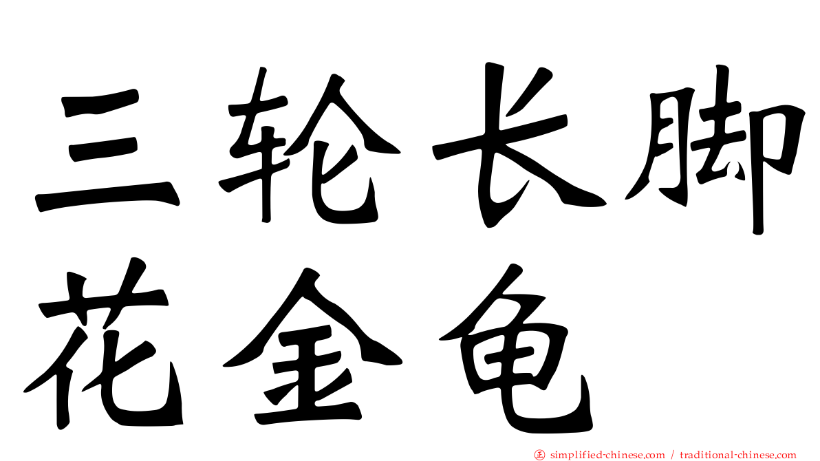 三轮长脚花金龟