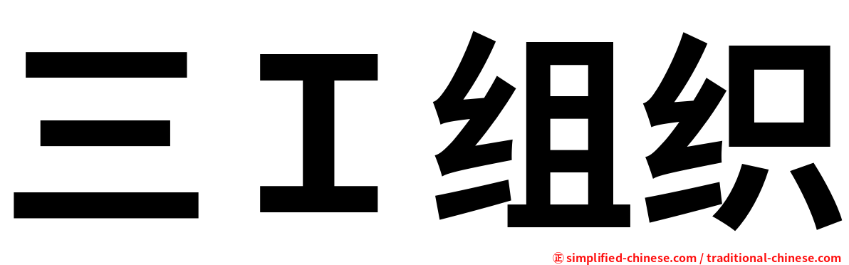 三Ｉ组织