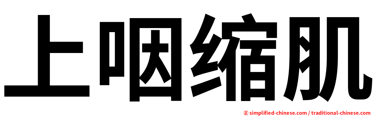 上咽缩肌