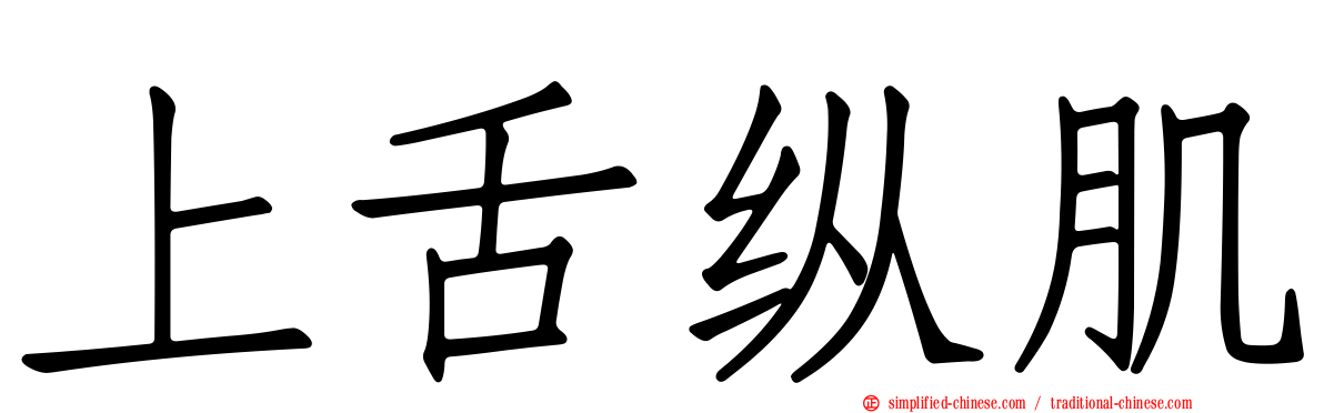 上舌纵肌