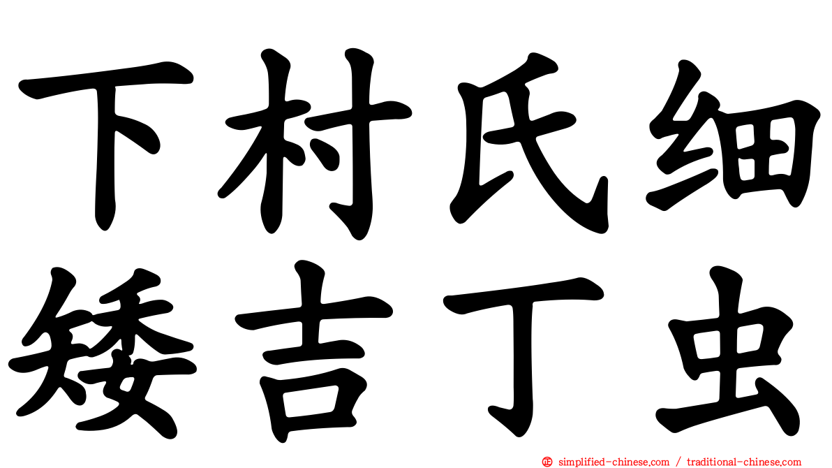 下村氏细矮吉丁虫
