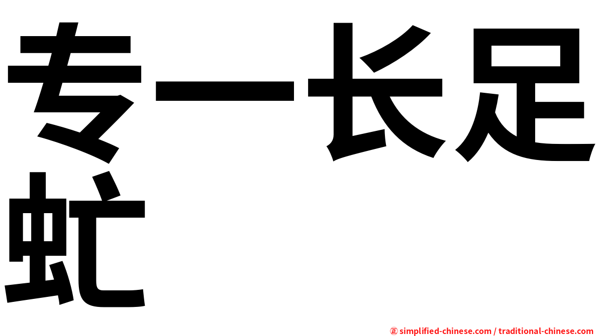 专一长足虻