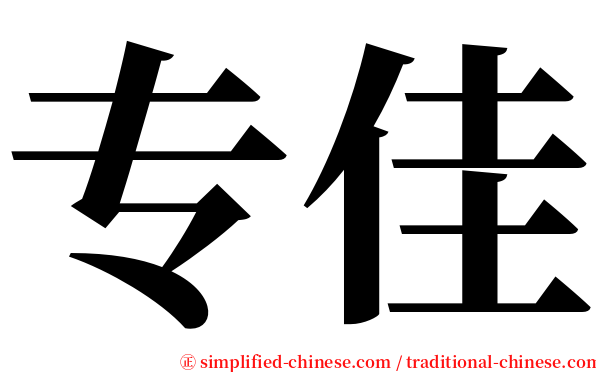 专佳 serif font