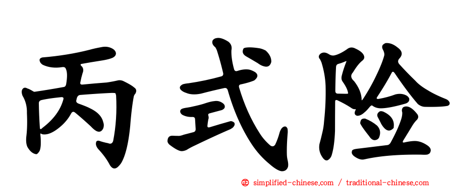 丙式险