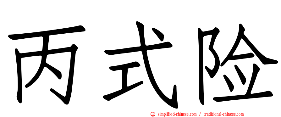 丙式险
