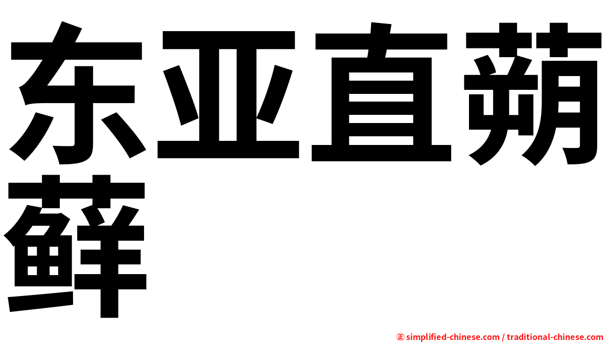东亚直蒴藓