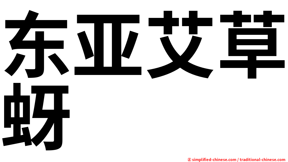 东亚艾草蚜