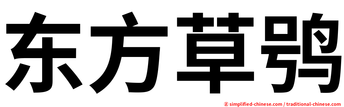 东方草鸮