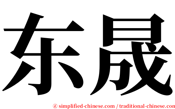东晟 serif font