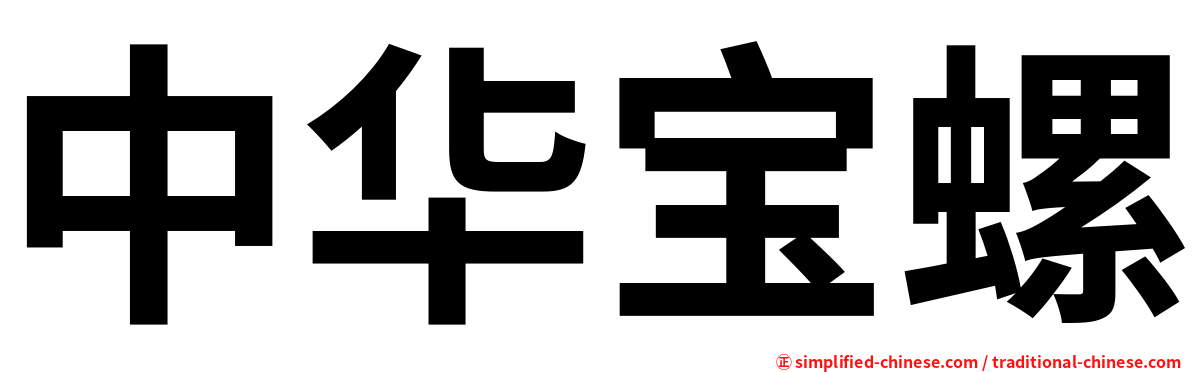 中华宝螺