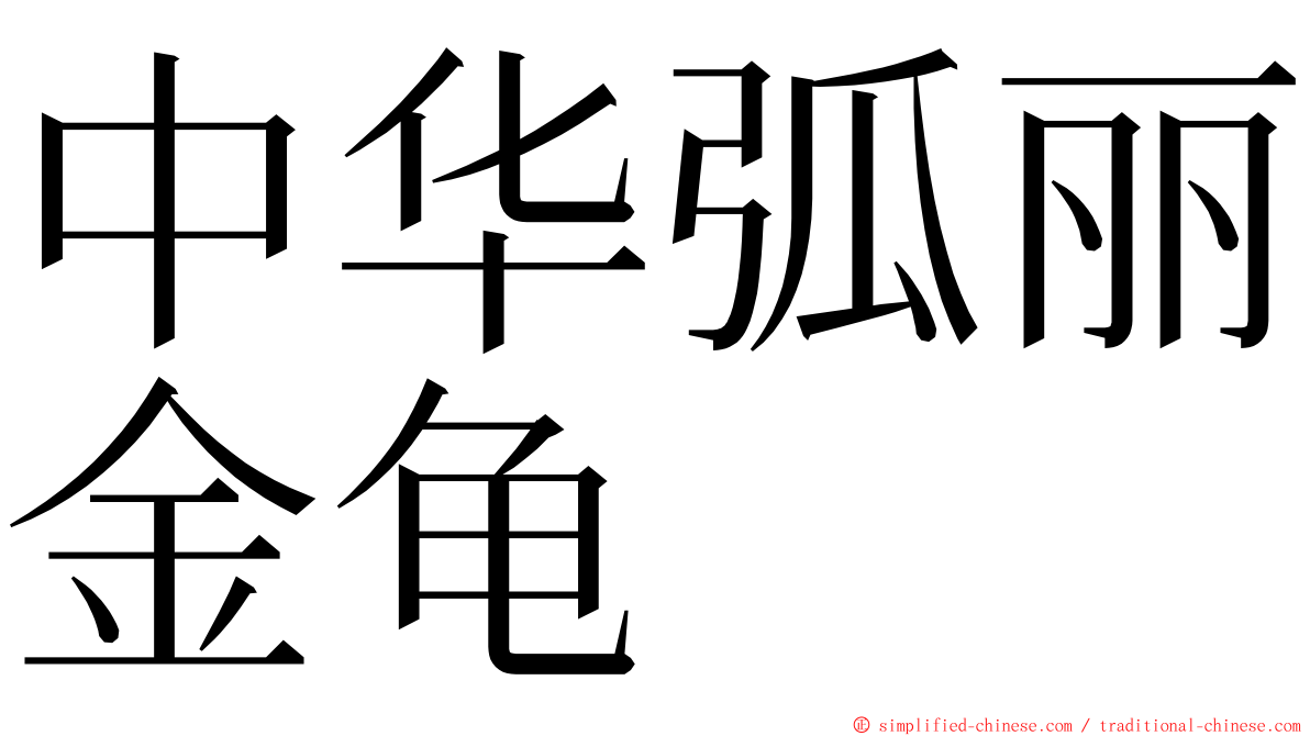 中华弧丽金龟 ming font