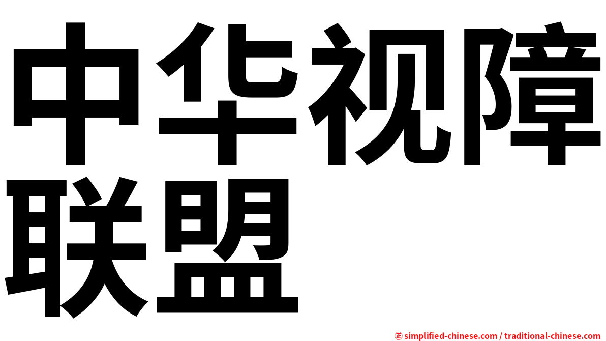 中华视障联盟