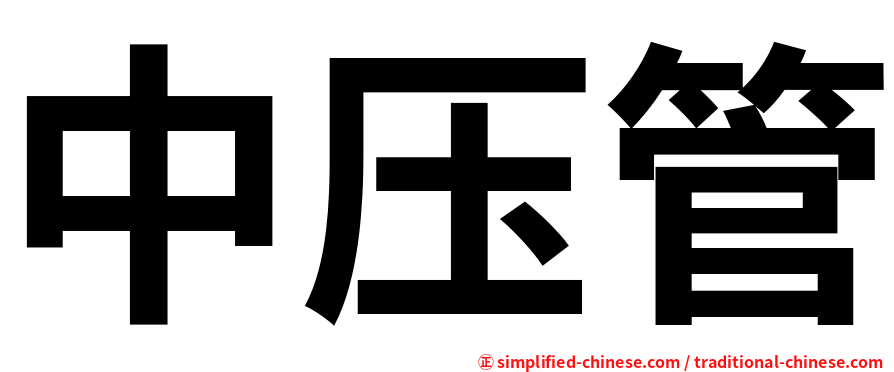 中压管