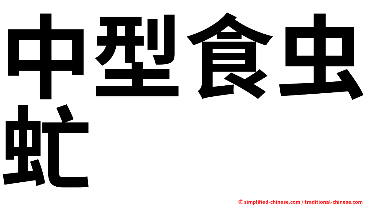 中型食虫虻