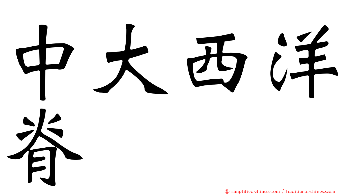 中大西洋脊