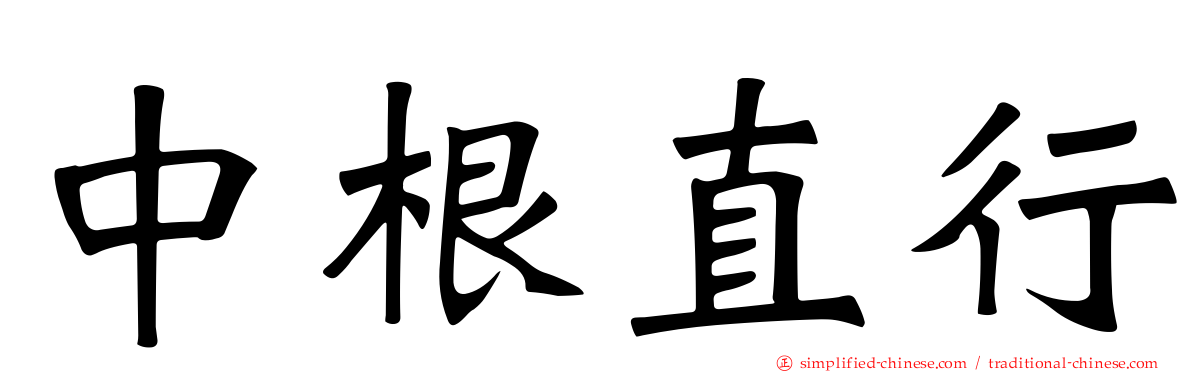 中根直行