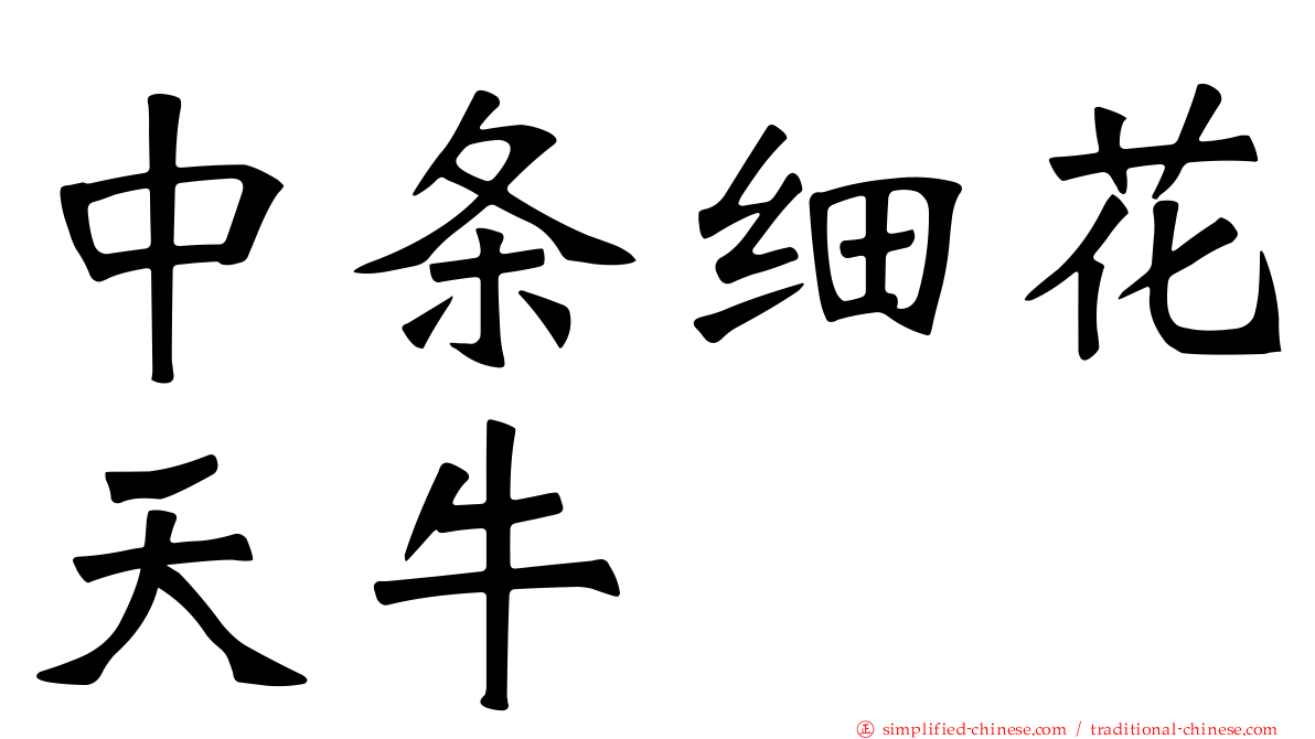 中条细花天牛