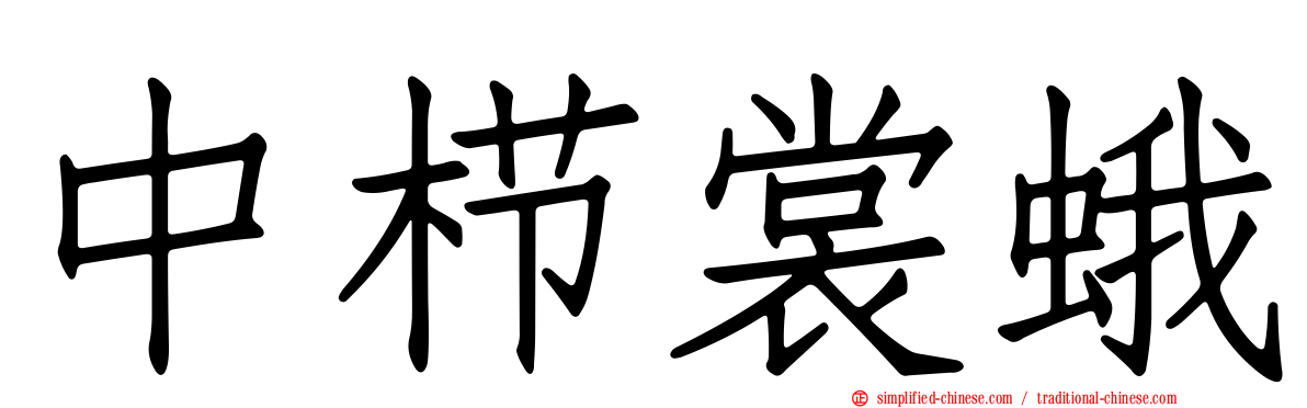 中栉裳蛾