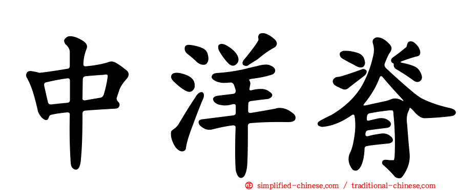 中洋脊