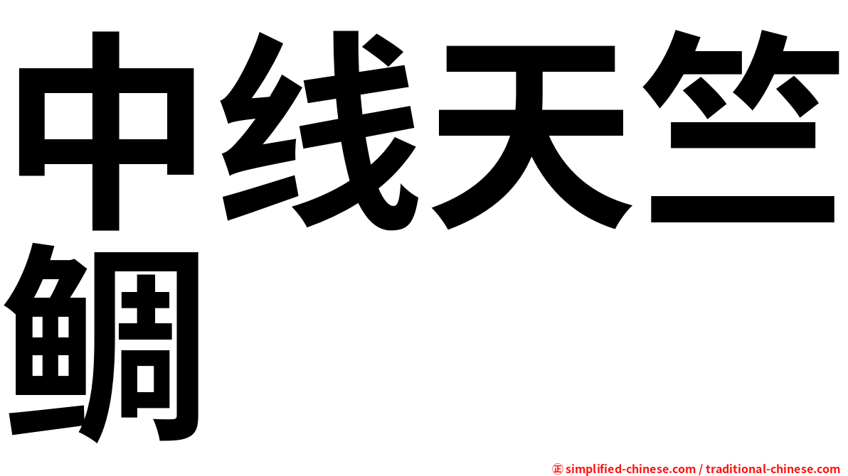 中线天竺鲷