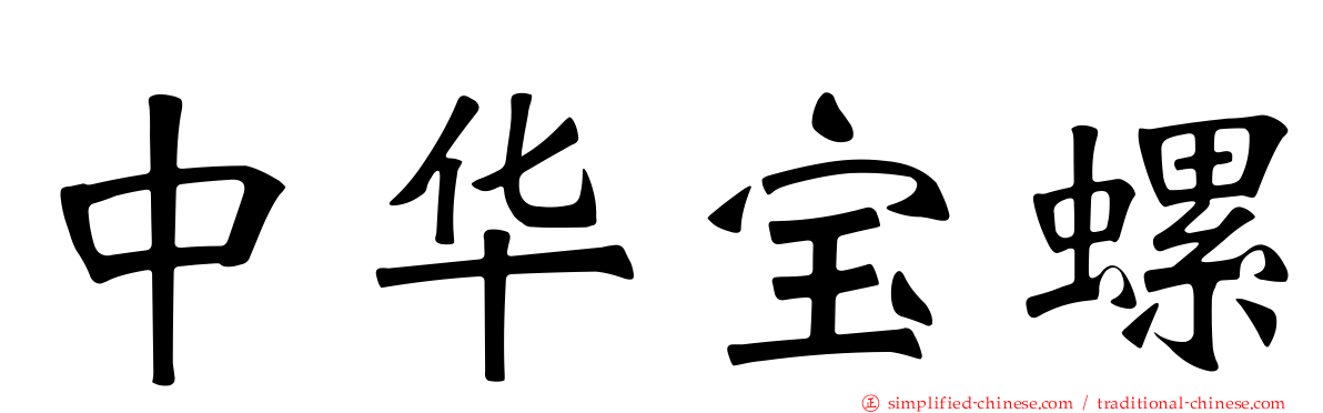 中华宝螺