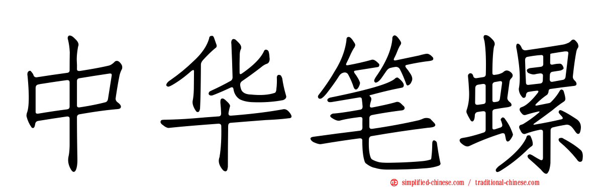 中华笔螺