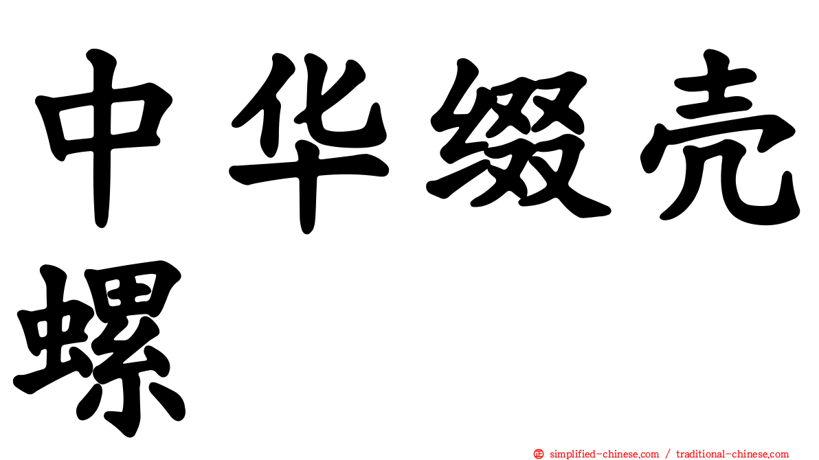 中华缀壳螺