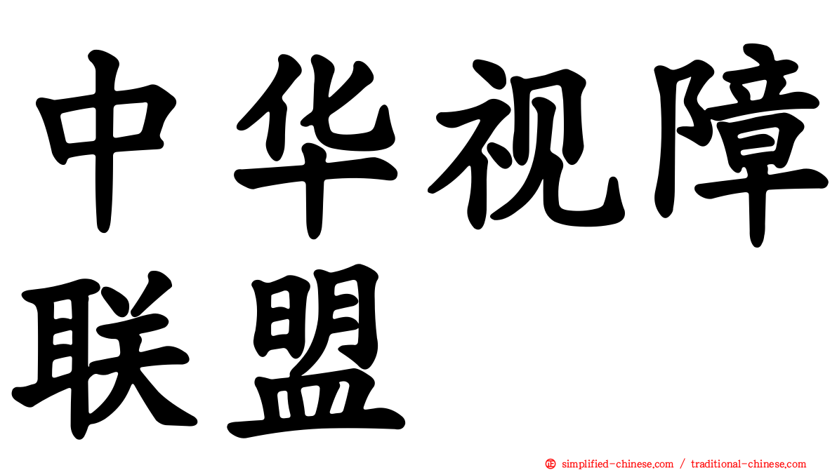 中华视障联盟