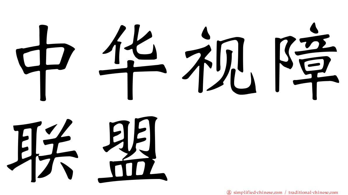 中华视障联盟