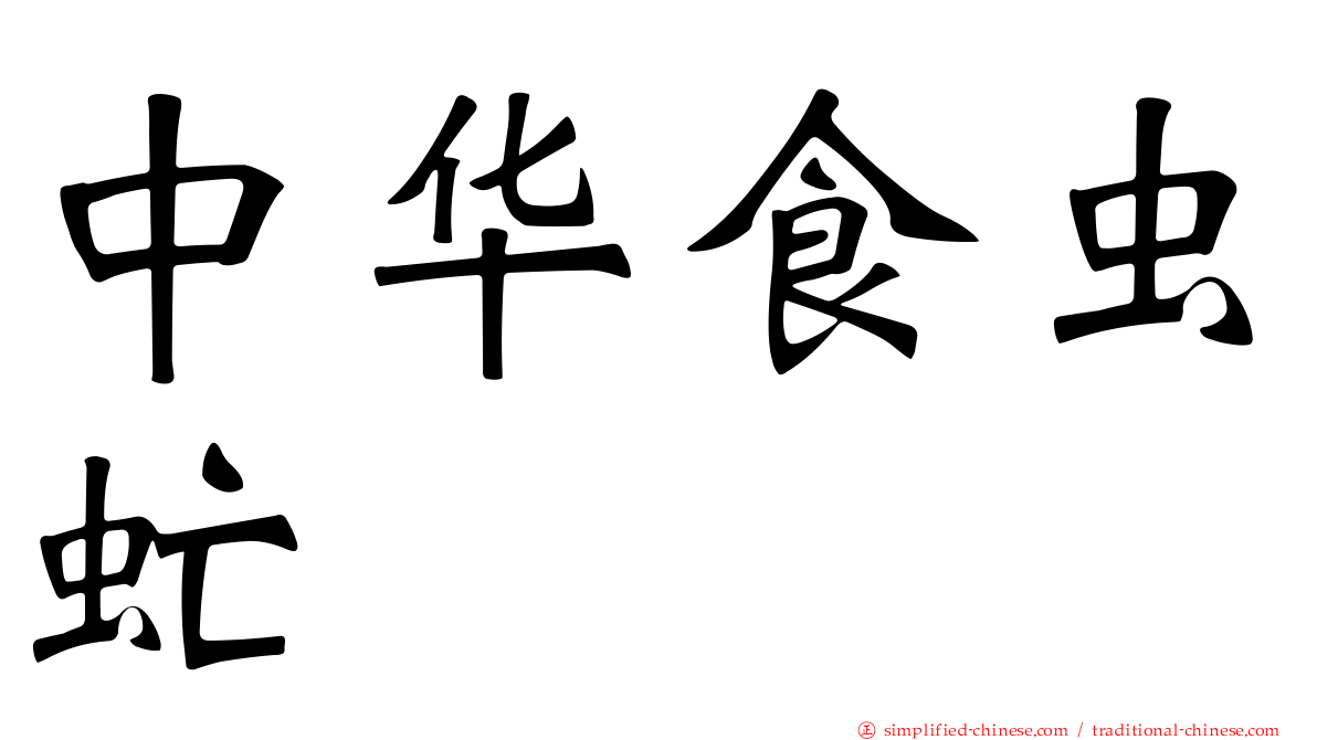 中华食虫虻