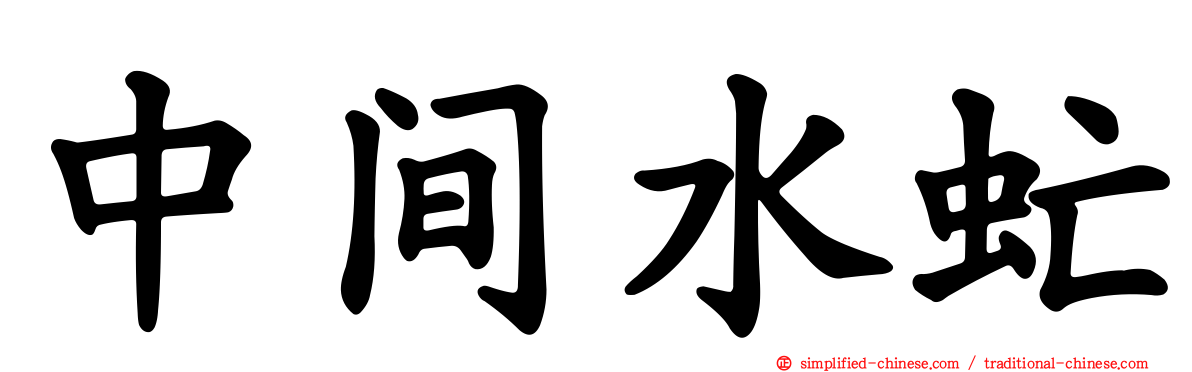 中间水虻