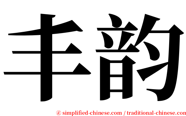 丰韵 serif font