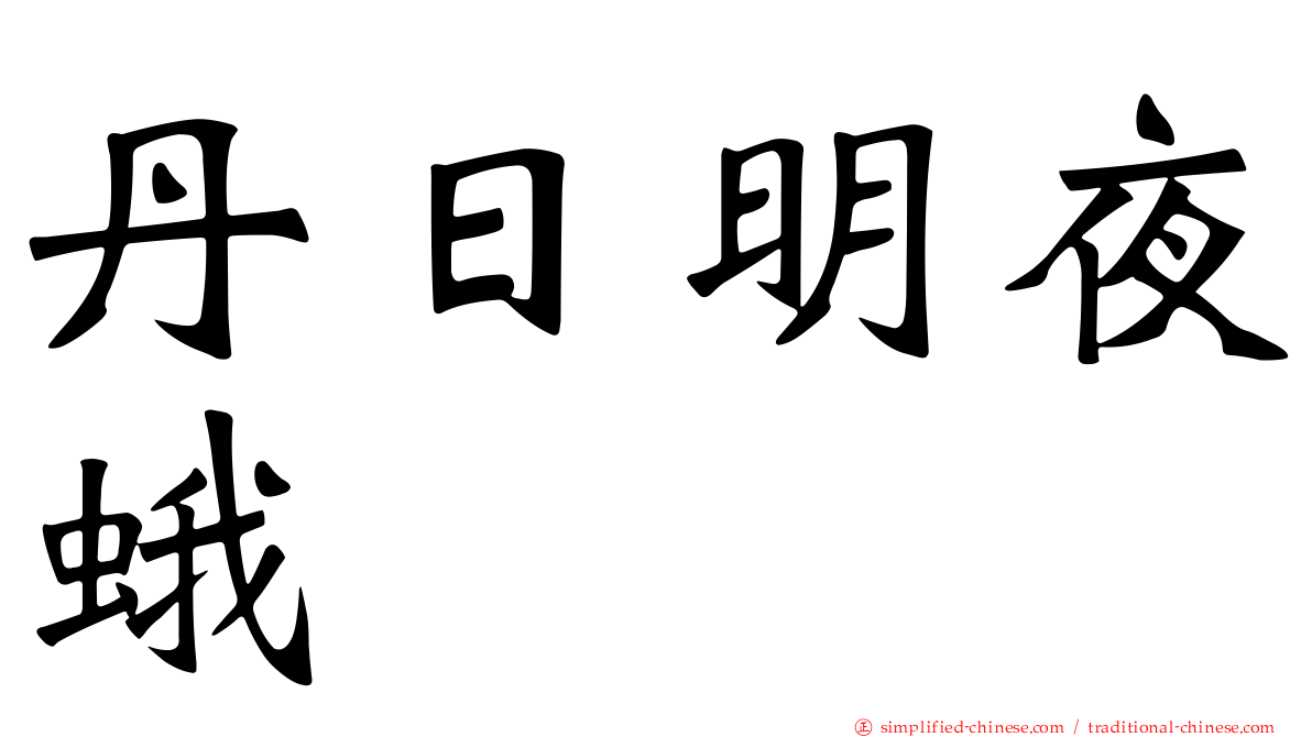 丹日明夜蛾