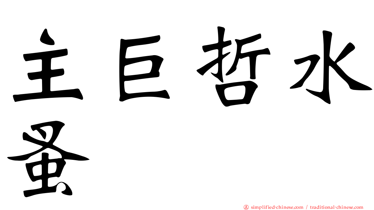 主巨哲水蚤