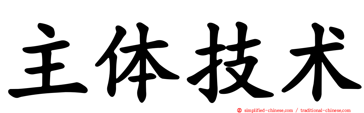 主体技术