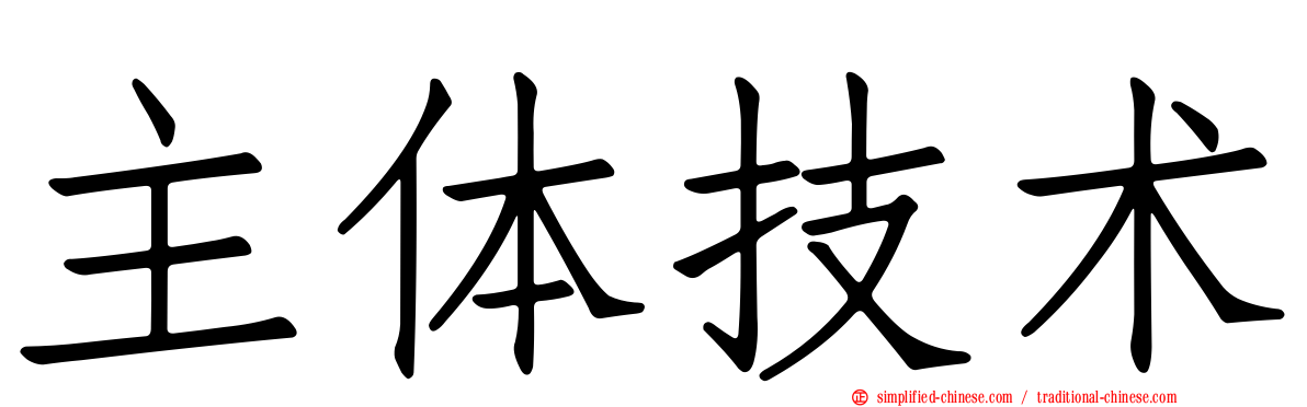 主体技术