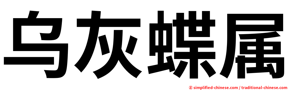 乌灰蝶属