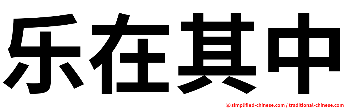 乐在其中