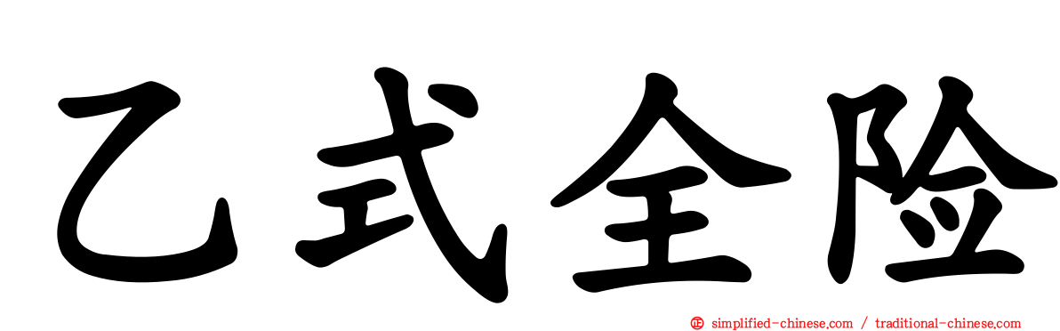 乙式全险