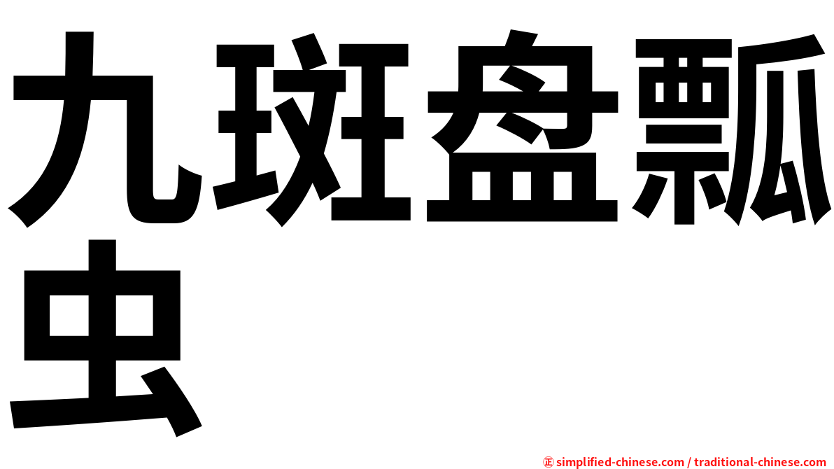 九斑盘瓢虫
