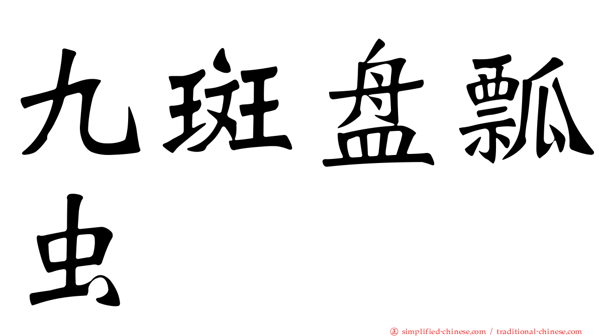 九斑盘瓢虫