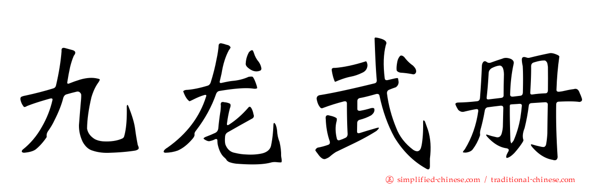 九龙武册