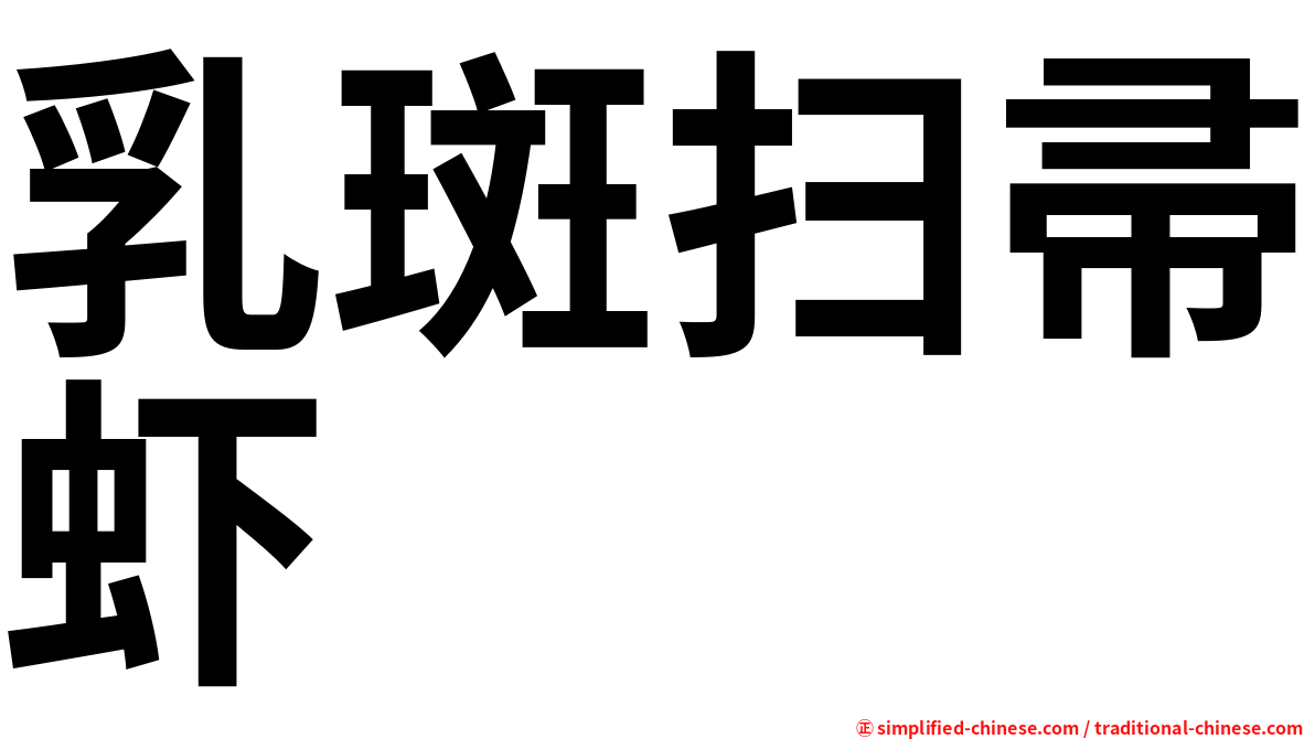 乳斑扫帚虾